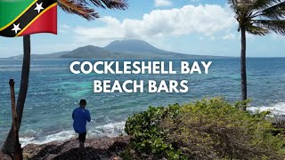 🇰🇳 4K St Kitts Cockleshell Bay  Reggae Beach Bar  Loxseen Beach Bar  Lion Rock [upl. by Einaffets242]