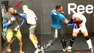 Sparring EXPOSES Weaknesses Francis Ngannou vs Ciryl Gane [upl. by Aivil]