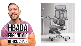 Hbada E3 Ergonomic Office Chair with Dynamic Lumbar Support 3D Adjustable Headrest for Home Office [upl. by Nired653]