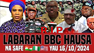 BBC Hausa Labaran Duniya Na Safe Yau 16102024 bbc [upl. by Paquito260]