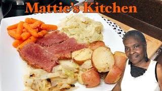 Easy Oven Baked Corn Beef Brisket with Cabbage  Complete with Carrots amp Potatoes  Matties Kitchen [upl. by Gambrill402]