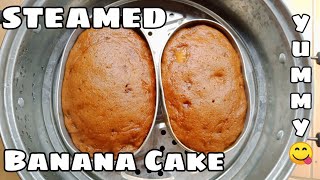 DIY STEAMED BANANA CAKE  OVERIPE SABA AT 3 CUPS NG HARINA [upl. by Munster745]