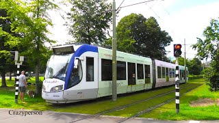 HTM trams RegioCitadis Lijn 9 en Avenio bij Den Haag Centraal [upl. by Dori621]