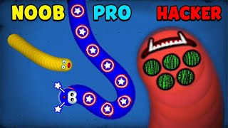 NOOB vs PRO vs HACKER  Worms Zone io [upl. by Lipson]