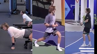 Top Andrey Rublevs Tennis Practice for Warm Up Routine  2024 [upl. by Merideth512]