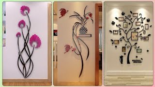 Best wall stickers and wall painting ideas For Bedroom Living Room  Home Decor [upl. by Naruq278]