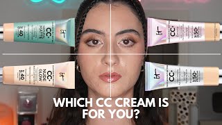 IT COSMETICS CC CREAM COMPARISON  Unfiltered Battle of the 4 CC Creams  Full Day Wear Test [upl. by Nazar]