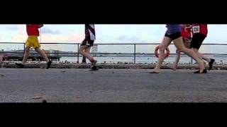 Barefoot and Shod Running Foot Strike Sample from the NYC Barefoot Run [upl. by Alohcin]