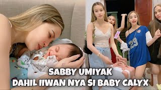 UMIYAK SI MOMMY SABBY 🥹😢😭 DAHIL IIWANAN NYA SI BABY CALYX sabbyandsophia yajifigueroa yabby [upl. by Weingartner]