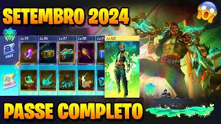 PASSE DE SETEMBRO 2024 FREE FIRE COMPLETO [upl. by Cirdes]