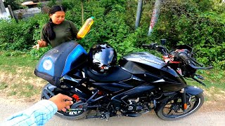 1 Litre Mileage Test  Pulsar Ns 160 Bs7 😲 [upl. by Weingartner179]