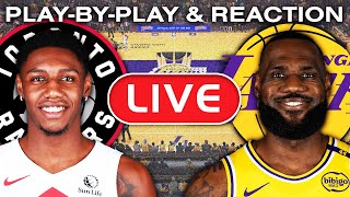 Los Angeles Lakers vs Toronto Raptors LIVE PlayByPlay amp Reaction [upl. by Nnahoj]