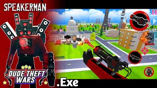 Titan Speakerman Skibidi Toilets battle 😱‼️ dude theft wars skibidi toilet mod  DTW funny [upl. by Glanti543]