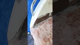 calmdown fiberglass boatrestoration fishing fiberglassboat satisfying [upl. by Nalyad]