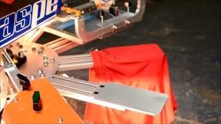 Screen Printing Athletic Wear using the RapidTag LP4  ASPEs RapidTag [upl. by Eirrod]