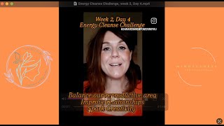 Energy Cleanse Challenge Week 2 Day 4 [upl. by Rengia]