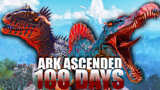 I Spent 100 Days In Ark Ascended The Island [upl. by Aisilef475]