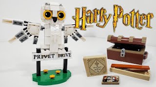 LEGO Harry Potter Review Hedwig at 4 Privet Drive 2024 Set 76425 Stickers… [upl. by Strickman]