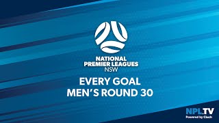 Every Goal  NPL NSW Mens  Round 30 [upl. by Airdua]