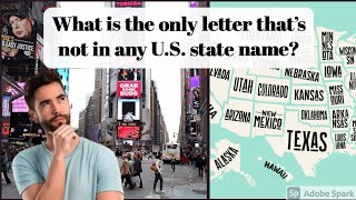 What is the only letter that’s not in any US state name  shorts [upl. by Anole]