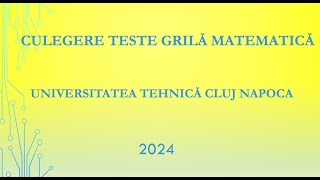 Rezolvare Probleme 266 267 268 269 Culegerea de Teste Grilă pentru Admitere UTCN [upl. by Eifos206]