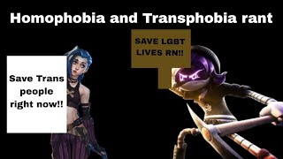 A rant on Homophobia and Transphobia [upl. by Tirrag]