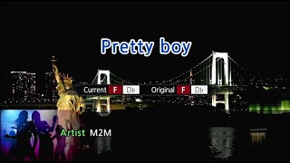 Pretty Boy  M2M Karaoke Version [upl. by Zelma]