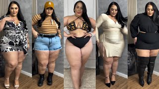 Fashion model plus size Try On Haul Curvy women 2024 💙🤎 [upl. by Rundgren]