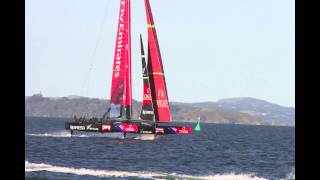 Emirates Team NZ AC72 Foiling [upl. by Shalom]