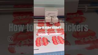 How I create Stickers with my Cricut cricut cricutexplore cuteart stickerart artistvlog [upl. by Clo]