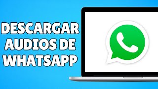 Cómo Descargar Audios de Whatsapp Fácil y Rápido [upl. by Negyam]