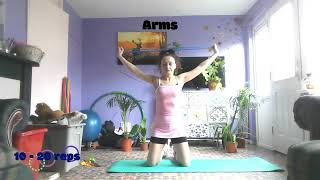 🌺💪RESISTANCE BANDS WORKOUT 1💪🌺Super easy No gym 💪🌺 ❤️ [upl. by Platto217]