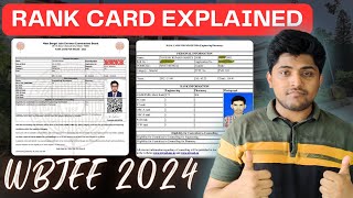 WBJEE 2024  Rank Card Explained  Bangla [upl. by Yenwat]