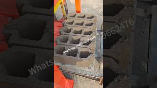 Concrete hollow block moulding machine cement floor tiles brick maker 6quot9quotblocks in Nigeria machine [upl. by Akinert]