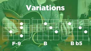 Four Miles Davis Jazz Guitar Chord Patterns [upl. by Melvena539]