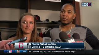 Edwin Encarnacion Toronto Blue Jays crowd gained respect from me amp Cleveland Indians after ovation [upl. by Tat]