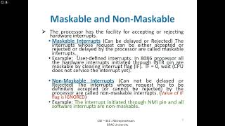 L6  Maskable vs NonMaskable Interrupt [upl. by Maggi125]