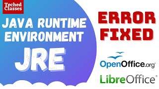 JRE ERROR FIXED  OPEN OFFICE DATABASE  JAVA RUNTIME ERROR  LIBRE OFFICE JRE ERROR [upl. by Nottnerb907]