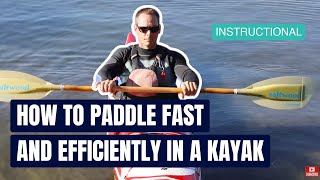 How To Paddle Fast And Efficiently In A Kayak  Instructional [upl. by Peta]