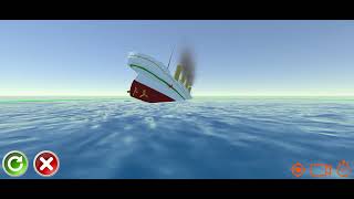 Britannic hits the mine sinking in Ocean Liner Simulator britannic titanic [upl. by Noirod610]