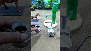 Mini hand pump project mini motor water pump video  232 [upl. by Haropizt842]