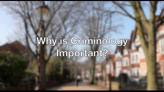 Why is Criminology Important [upl. by Faber]