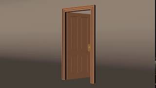 Door opening animation with sound [upl. by Myles]