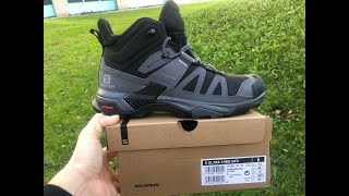 Ботинки Salomon X Ultra 4 mid GoreTexарт 413834 Обзор Распаковка Примерка [upl. by Enialed]