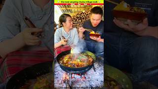 most amazing chaina village cooking😱mini wood toy handcrafts shorts factswood trending facts [upl. by Dnomder]