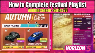 Forza Horizon 5 How to Complete Festival Playlist Autumn Season Series 26 Dia De Muertos [upl. by Meensat]