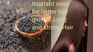 Mustard Seed Hair Mask get long and strong Hair Naturally Home remedy [upl. by Cesaria]