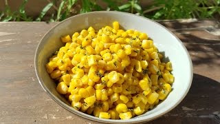 Thanksgiving Side Dish Recipe  Sauteed Butter Corn with Parsley [upl. by Lilac]