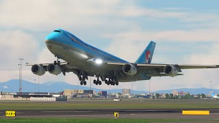 Beautiful View When Landing Boeing 747 Landing At Haneda Airport shortsvideo [upl. by Feilak]