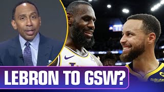 Lebron traded to the Warriors He does NOT deserve that [upl. by Yrroc]